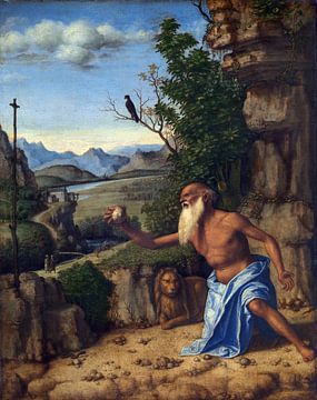 Cima da Conegliano, Heiliger Hieronymus in der Wüste, um 1500 von Atelier Liesjes