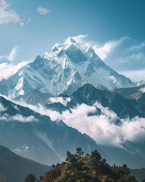 Der Alpengipfel: Ein Sommertraum von fernlichtsicht