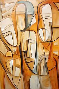 Abstrakte Gesichter