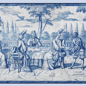 Tiled tableau - Lunchtime by by Maria