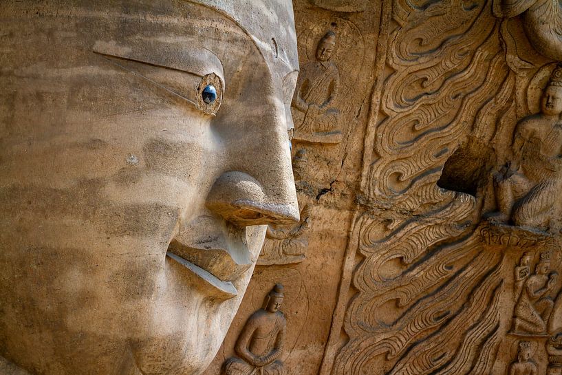 Die Buddhas der Yungang Grotten in China von Roland Brack