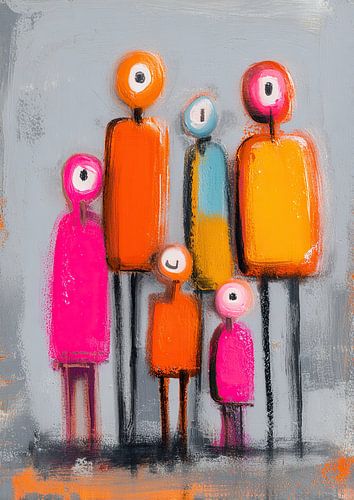 Gruppe Menschen | Glückliche Gesichter zusammen