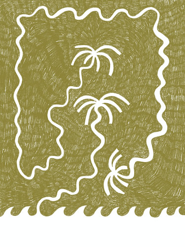 Palmiers des îles tropicales