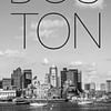 BOSTON Skyline North End & Financial District | Text & Skyline by Melanie Viola