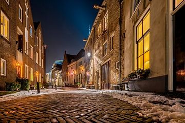 Deventer historisch centrum in wintertijd van Bart Telling