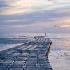 Panorama van het strand bij Harlingen van MdeJong Fotografie