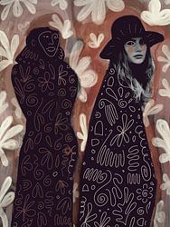 Shadow me - modern kunstwerk