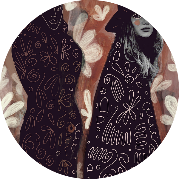 Shadow me - modern kunstwerk van Studio Gjil