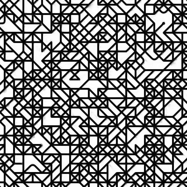 Abstract lines in black and white by Maurice Dawson
