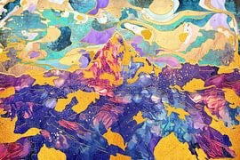 Dreamy Mountain - Illustration II van ARTenyo⃤-