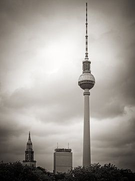 Black and White Photography: Berlin – TV Tower sur Alexander Voss