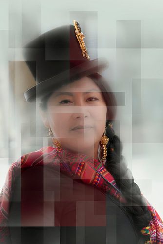 Portret van vrouw. Bolivia. 2