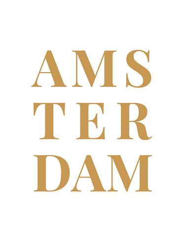 AMSTERDAM (in wit/goud)
