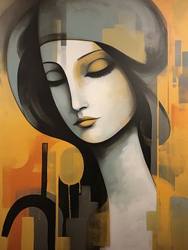 Femme abstraite sur Bert Nijholt