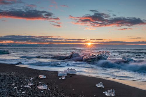 Plage de diamants en Islande