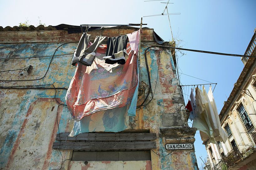 typical day in one of the streets of Havana, Cuba by Tjeerd Kruse