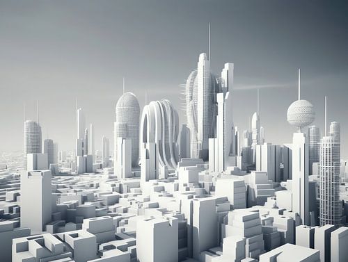 De Geometrie van Morgen: Abstracte Stadsbeelden in het Licht