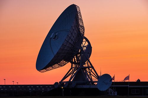 The large ear in Burum, during a sunset