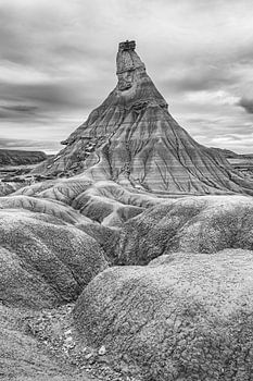 Formation rocheuse dans le nord de l'Espagne (Bardenas Reales)