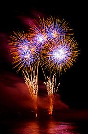 Vuurwerk op de Rijn van Fotografie Arthur van Leeuwen