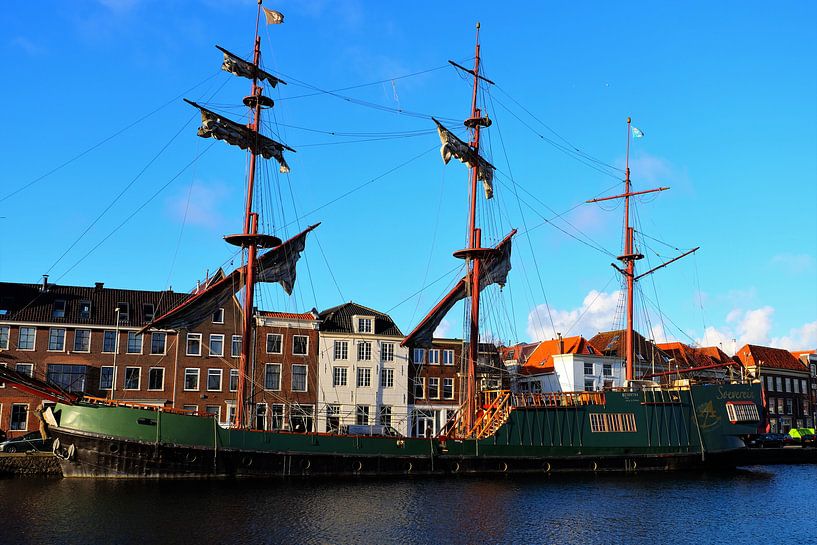 Haarlem, driemaster de Soeverijn by Marian Klerx