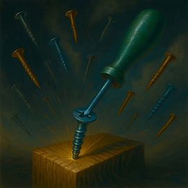 Schraubendreher und Schrauben - Technisches Werkzeug von Basahen