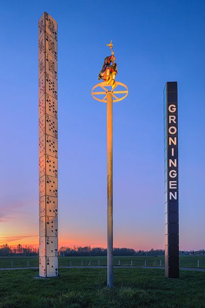 L'emblème de la ville "La Tour des cartes", Groningue par Henk Meijer Photography