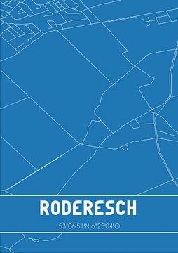 Plan d'ensemble | Carte | Roderesch (Drenthe) sur Rezona
