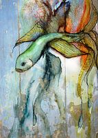 Fish flying high
