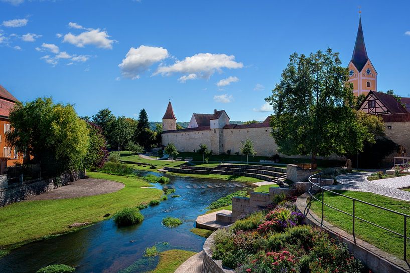 Park in der Altstadt von Berching von ManfredFotos