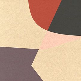 Modernes Retro. Abstrakte und geometrische Formen Nr. 4 von Dina Dankers