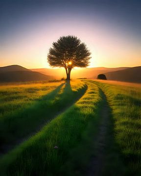 Pfad zum Sonnenaufgang