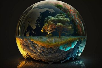 De wereld in één bol van Vythryd Arts