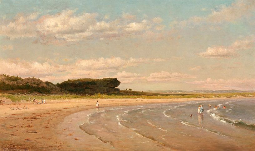 Second Beach, Newport, Worthington Whittredge by Masterful Masters