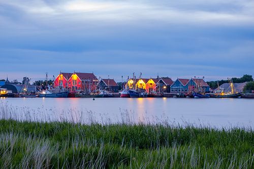 View of the Reitdiepskade in Zoutkamp