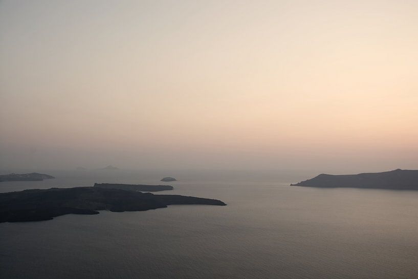 Santorini. Gouden Uur. van Lena Weisbek