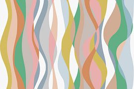 Colorful Waves 5 by Georgia Chagas