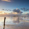 Coucher de soleil sur la plage de la mer du Nord sur Tilo Grellmann | Photography