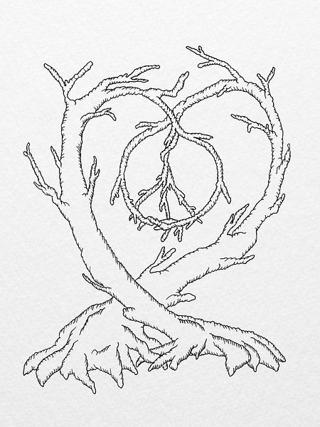 Peace and Love von beangrphx Illustration and paintings