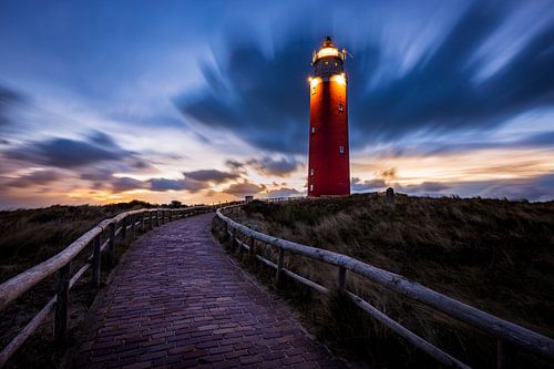 De vuurtoren van Texel in de ochtend