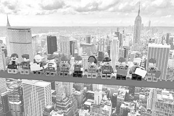 Lunch atop a skyscraper Lego edition - New York by Marco van den Arend
