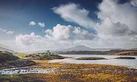 Peaceful, deserted places in Scotland. Peat bogs, acid grasses, flooded wetlands with little vegetation. by Jakob Baranowski - Photography - Video - Photoshop