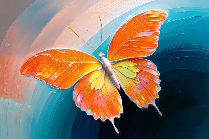 Art abstrait de papillons colorés par Imperial Art House