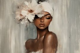 Portrait aux couleurs pastel sur Carla Van Iersel