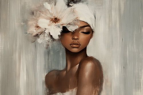 Portret in pastelkleuren