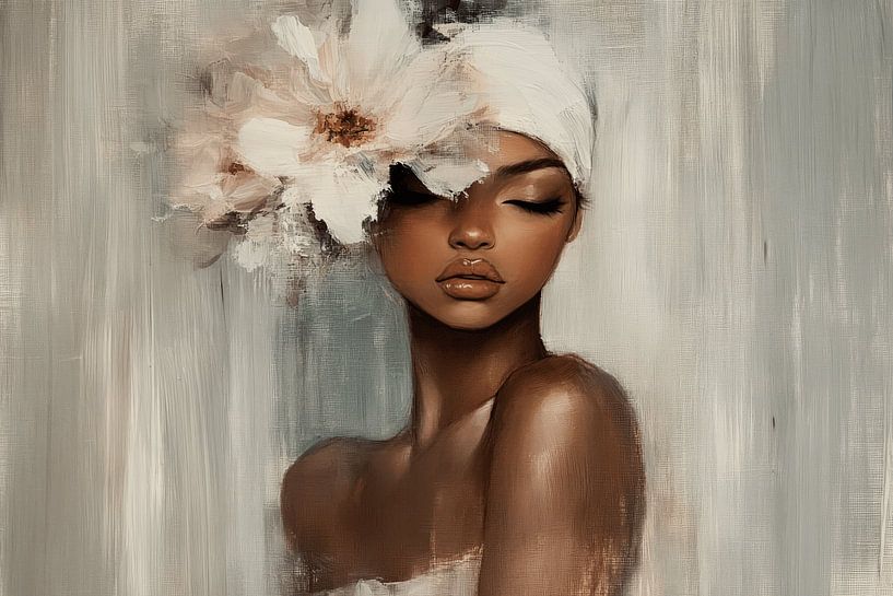 Portrait in pastel colours by Carla Van Iersel