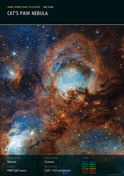 Cat's Paw Nebula | NGC 6334 | James Webb Space Telescope