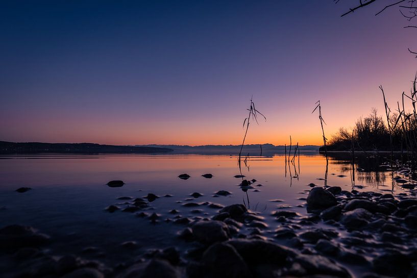 Schemering op de Ammersee van Li-Bro