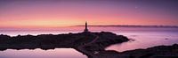 Eiland Menorca in de zachte zonsopgang bij de vuurtoren van Favaritx. van Voss Fine Art Fotografie thumbnail