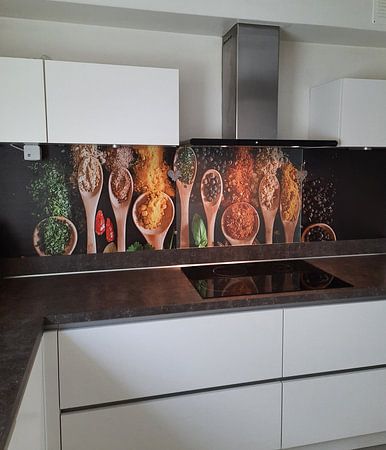 herbs and spices on ladles